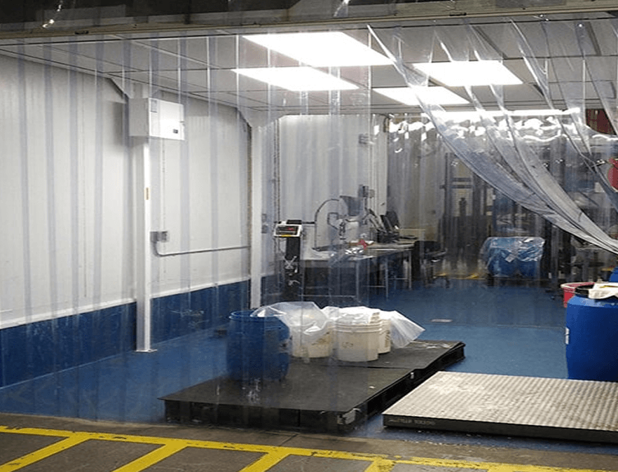 clear soft wall cleanroom